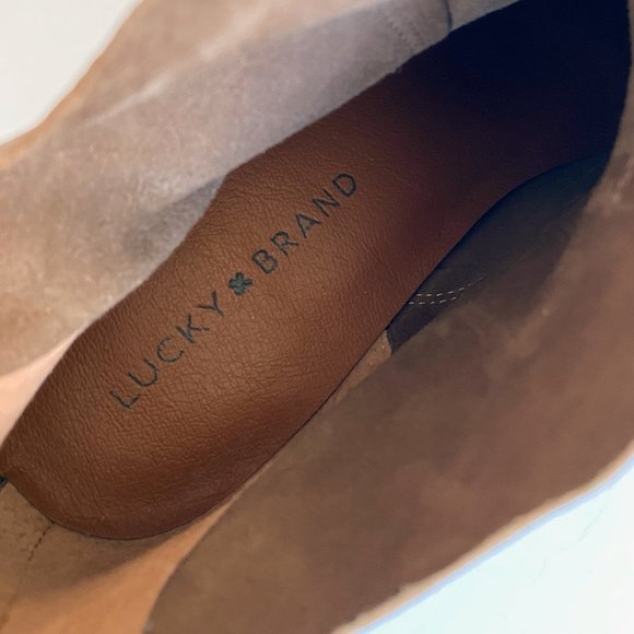 Lucky Brand Soft Leather Zip Ankle Booties 8.5 - Picture 8 of 9